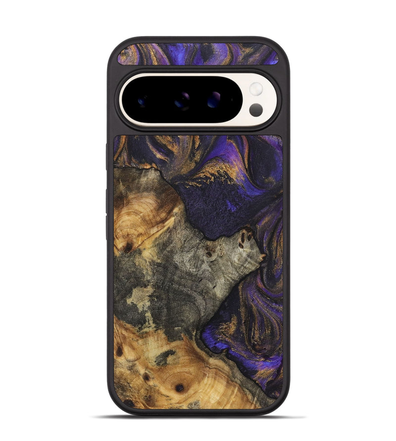 Pixel 9 Wood+Resin Phone Case - Katrina (Purple, 722348)