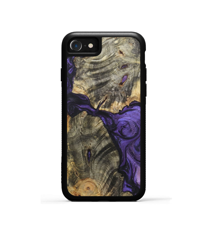 iPhone SE Wood+Resin Phone Case - Chuck (Purple, 722349)