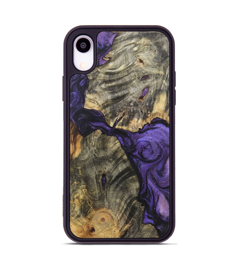 iPhone Xr Wood+Resin Phone Case - Chuck (Purple, 722349)