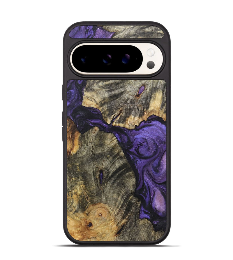 Pixel 9 Wood+Resin Phone Case - Chuck (Purple, 722349)