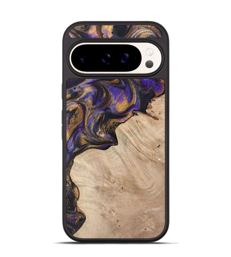 Pixel 9 Wood+Resin Phone Case - Paxton (Purple, 722350)