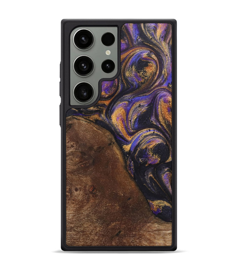 Galaxy S24 Ultra Wood+Resin Phone Case - Jorge (Purple, 722352)