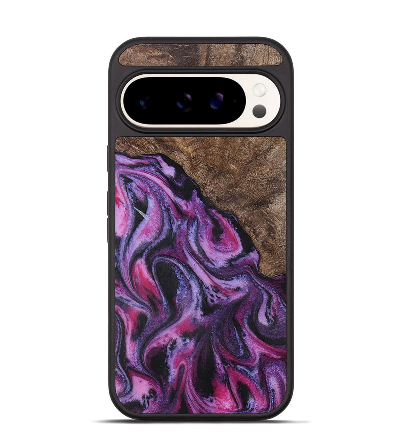 Pixel 9 Wood+Resin Phone Case - Finn (Purple, 722353)