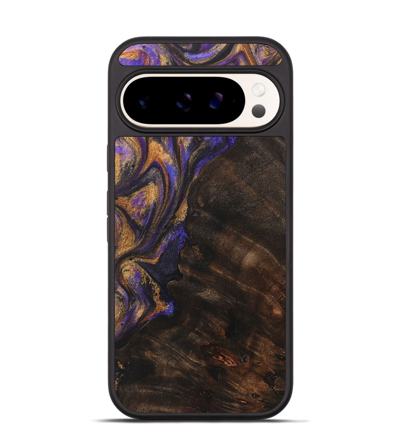 Pixel 9 Wood+Resin Phone Case - Bobbie (Purple, 722366)