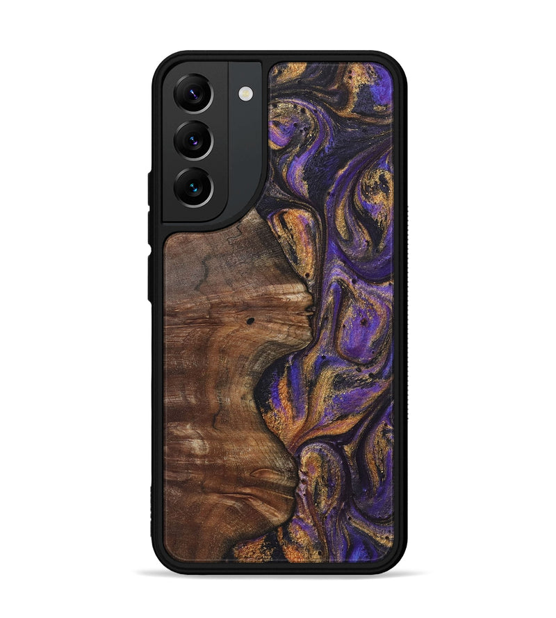 Galaxy S22 Plus Wood+Resin Phone Case - Lara (Purple, 722368)