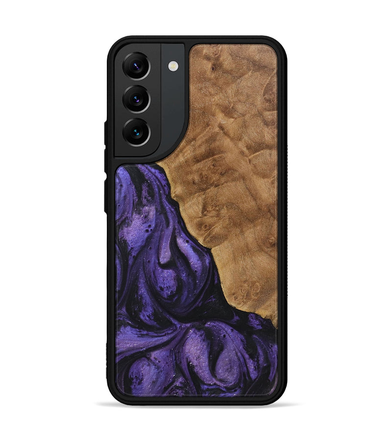 Galaxy S22 Plus Wood+Resin Phone Case - Gillian (Purple, 722369)