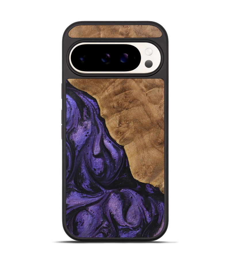 Pixel 9 Wood+Resin Phone Case - Gillian (Purple, 722369)