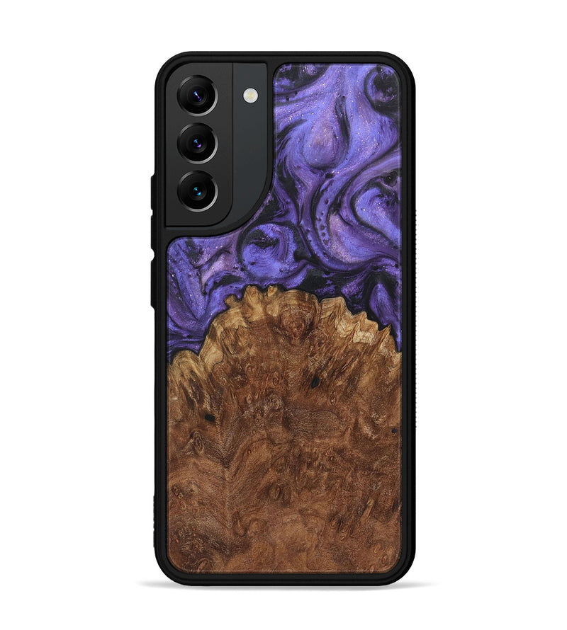 Galaxy S22 Plus Wood+Resin Phone Case - Yahir (Purple, 722371)