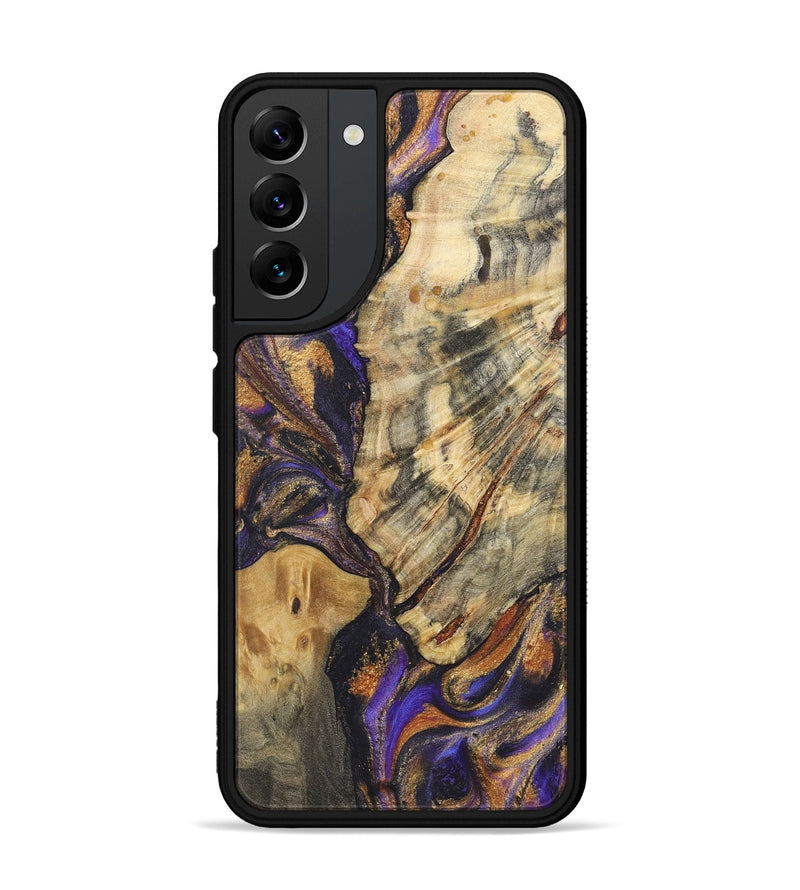 Galaxy S22 Plus Wood+Resin Phone Case - Nataly (Purple, 722372)