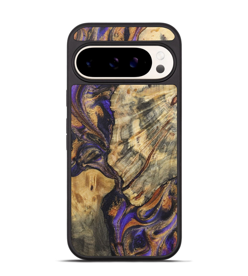 Pixel 9 Wood+Resin Phone Case - Nataly (Purple, 722372)