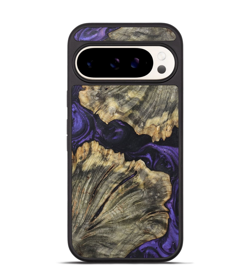 Pixel 9 Wood+Resin Phone Case - Maurice (Purple, 722373)