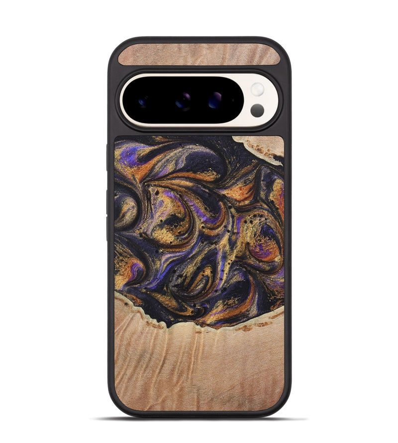 Pixel 9 Wood+Resin Phone Case - Britney (Purple, 722374)