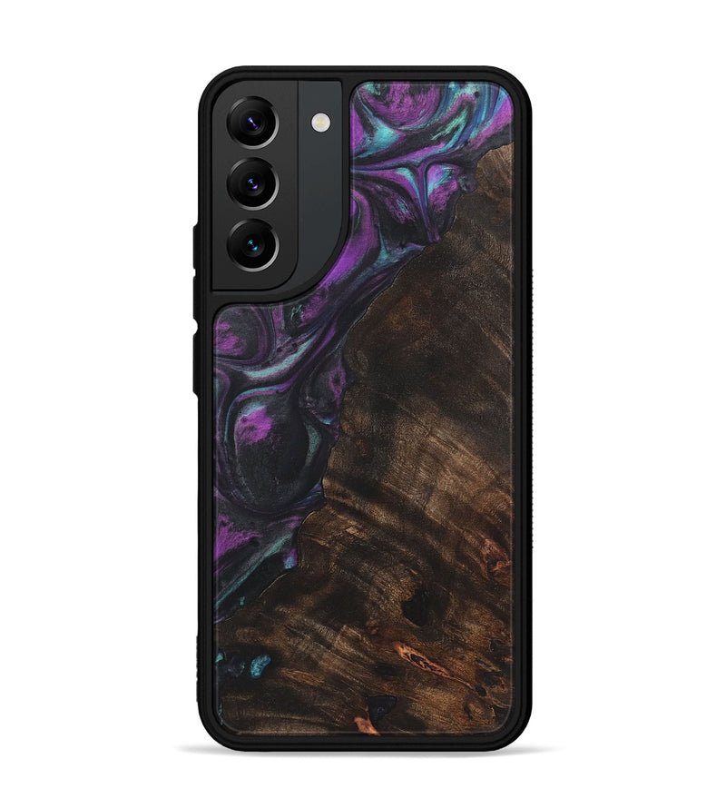 Galaxy S22 Plus Wood+Resin Phone Case - Brenda (Purple, 722379)