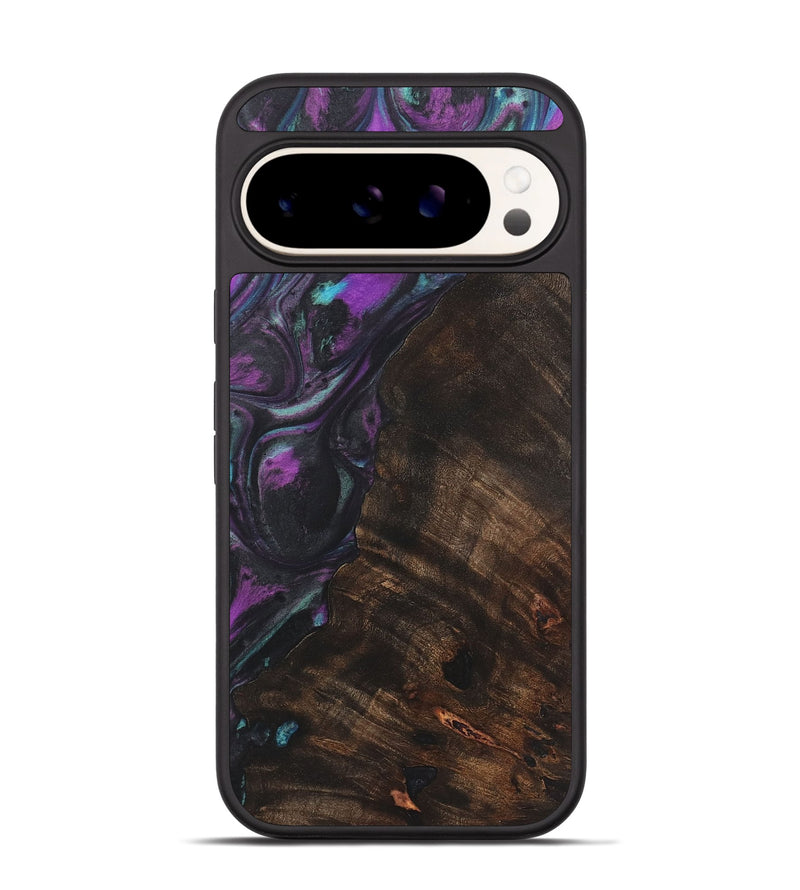 Pixel 9 Wood+Resin Phone Case - Brenda (Purple, 722379)