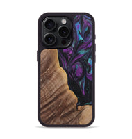 iPhone 15 Pro Wood+Resin Phone Case - Jaxon (Purple, 722383)