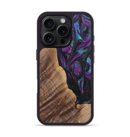 iPhone 16 Pro Wood+Resin Phone Case - Jaxon (Purple, 722383)