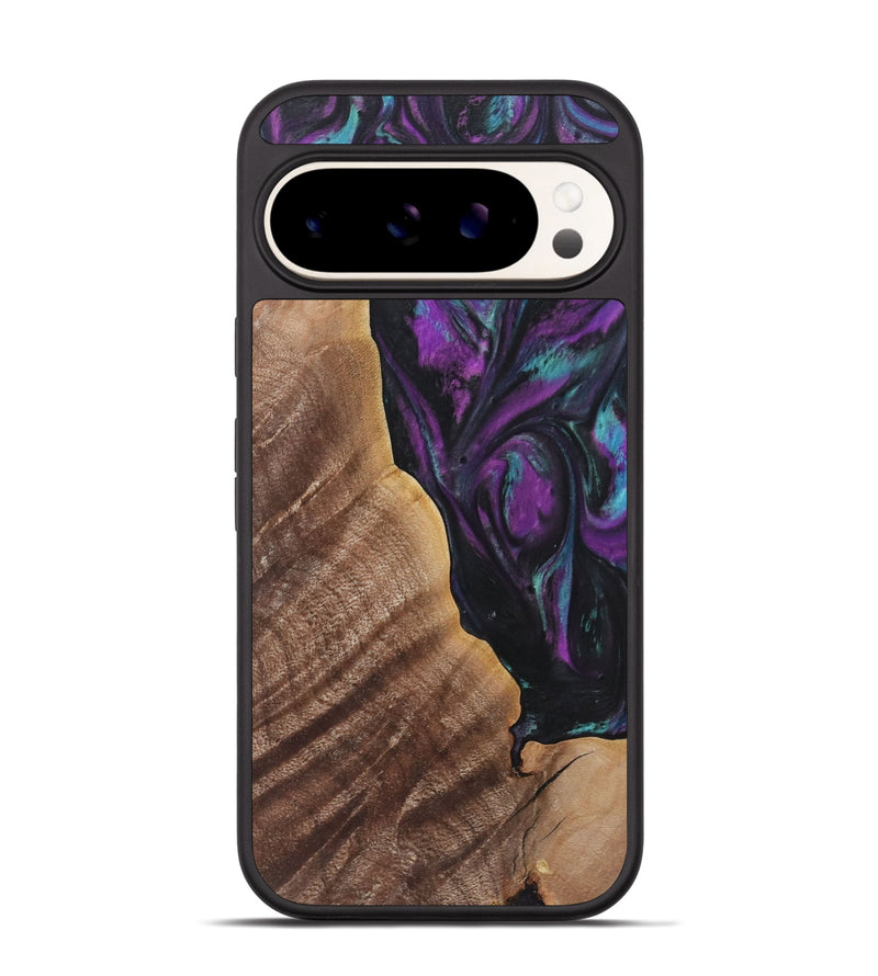 Pixel 9 Wood+Resin Phone Case - Jaxon (Purple, 722383)