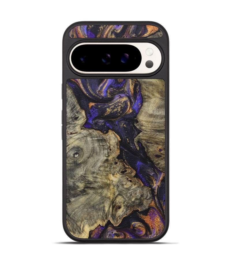 Pixel 9 Wood+Resin Phone Case - Jewell (Purple, 722384)