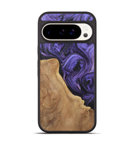 Pixel 9 Pro Wood+Resin Phone Case - Nicolette (Purple, 722386)