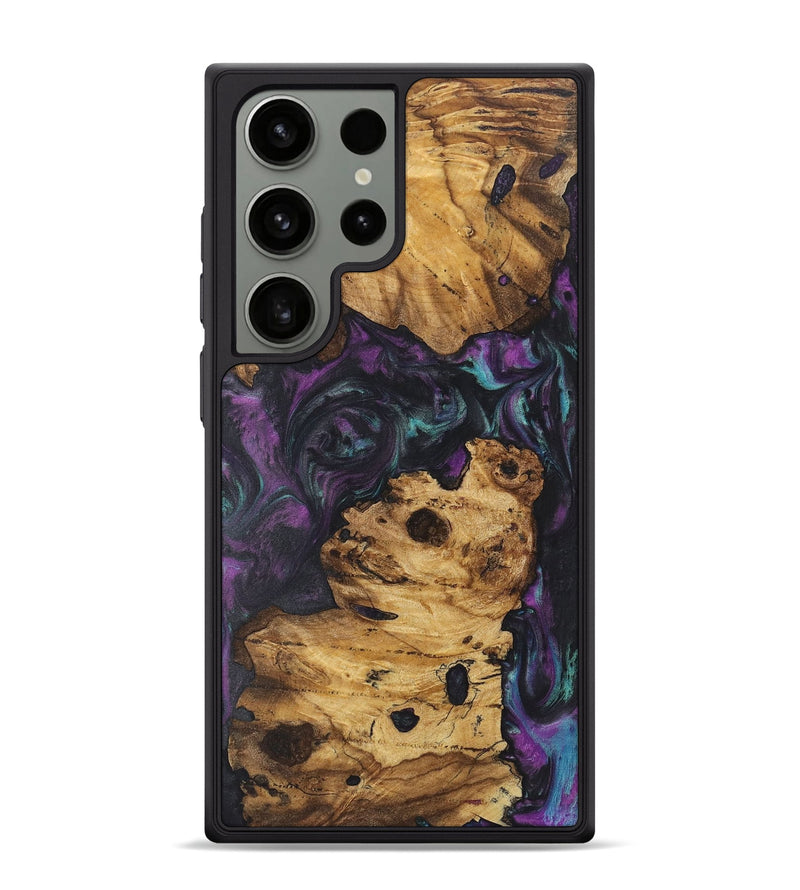 Galaxy S24 Ultra Wood+Resin Phone Case - Colson (Purple, 722388)