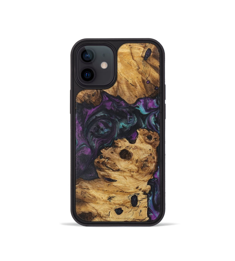 iPhone 12 mini Wood+Resin Phone Case - Colson (Purple, 722388)