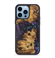 iPhone 14 Pro Max Wood+Resin Phone Case - Colson (Purple, 722388)