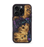 iPhone 16 Pro Wood+Resin Phone Case - Colson (Purple, 722388)