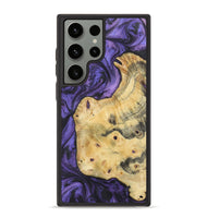 Galaxy S23 Ultra Wood+Resin Phone Case - Candice (Purple, 722389)