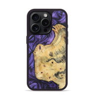 iPhone 15 Pro Wood+Resin Phone Case - Candice (Purple, 722389)