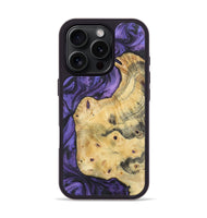 iPhone 16 Pro Wood+Resin Phone Case - Candice (Purple, 722389)