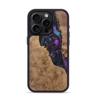 iPhone 15 Pro Wood+Resin Phone Case - Tracy (Purple, 722390)