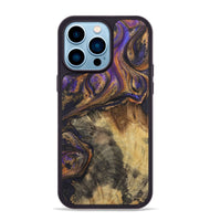 iPhone 14 Pro Max Wood+Resin Phone Case - Tucker (Purple, 722391)