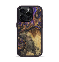 iPhone 15 Pro Wood+Resin Phone Case - Tucker (Purple, 722391)