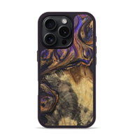 iPhone 16 Pro Wood+Resin Phone Case - Tucker (Purple, 722391)