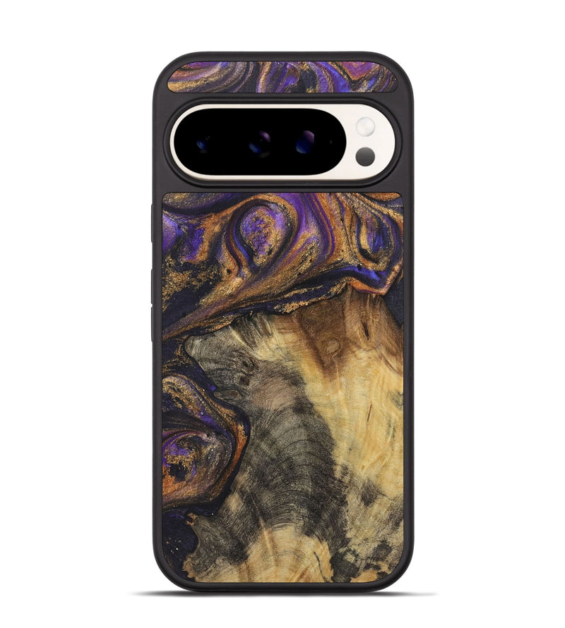 Pixel 9 Wood+Resin Phone Case - Tucker (Purple, 722391)