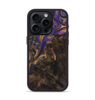 iPhone 15 Pro Wood+Resin Phone Case - Rosemarie (Purple, 722392)