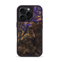 iPhone 16 Pro Wood+Resin Phone Case - Rosemarie (Purple, 722392)