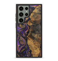 Galaxy S23 Ultra Wood+Resin Phone Case - Melinda (Purple, 722393)