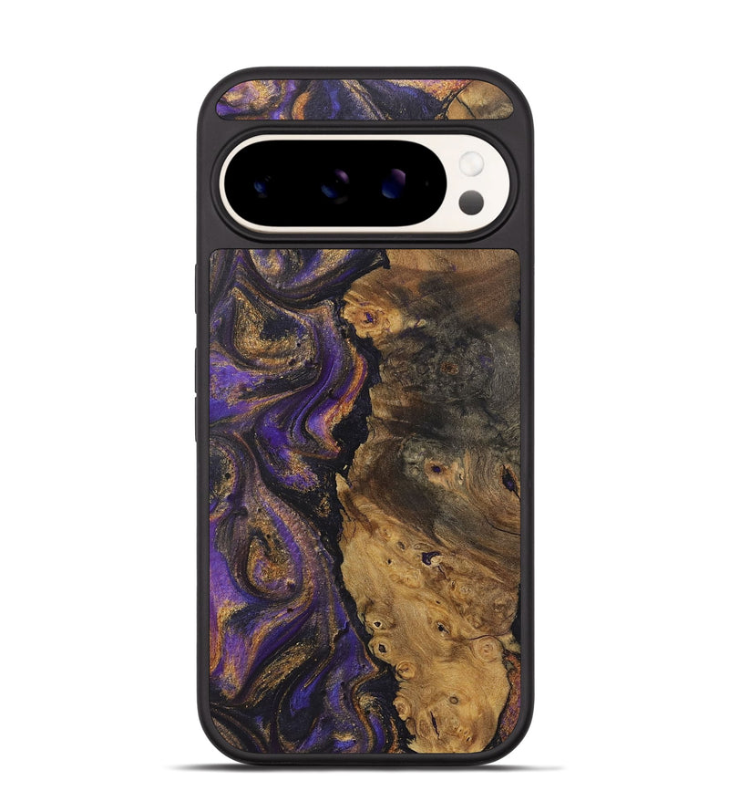 Pixel 9 Pro Wood+Resin Phone Case - Melinda (Purple, 722393)