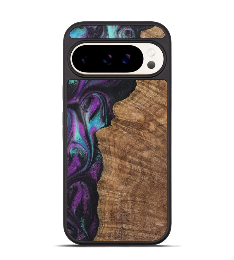 Pixel 9 Wood+Resin Phone Case - Delbert (Purple, 722395)