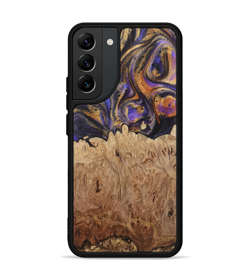 Galaxy S22 Plus Wood+Resin Phone Case - Kara (Purple, 722398)