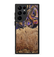 Galaxy S22 Ultra Wood+Resin Phone Case - Kara (Purple, 722398)