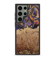 Galaxy S23 Ultra Wood+Resin Phone Case - Kara (Purple, 722398)