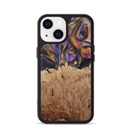 iPhone 13 Wood+Resin Phone Case - Kara (Purple, 722398)