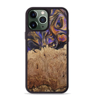 iPhone 13 Pro Max Wood+Resin Phone Case - Kara (Purple, 722398)