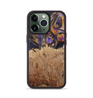 iPhone 13 Pro Wood+Resin Phone Case - Kara (Purple, 722398)