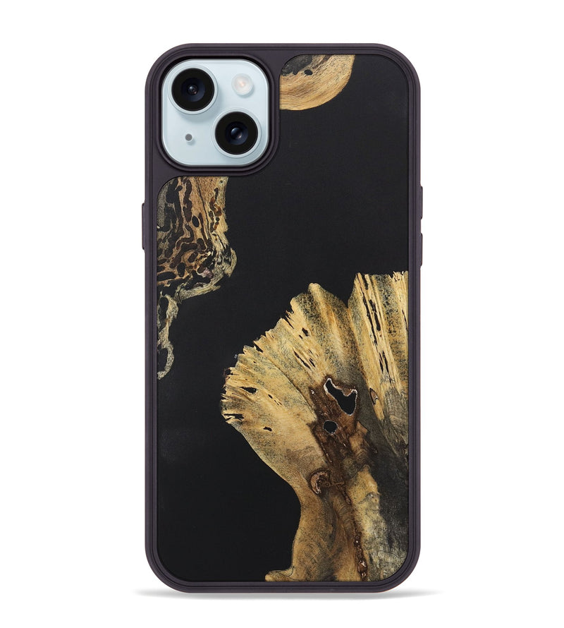 iPhone 15 Plus Wood+Resin Phone Case - Nyla (Pure Black, 722405)