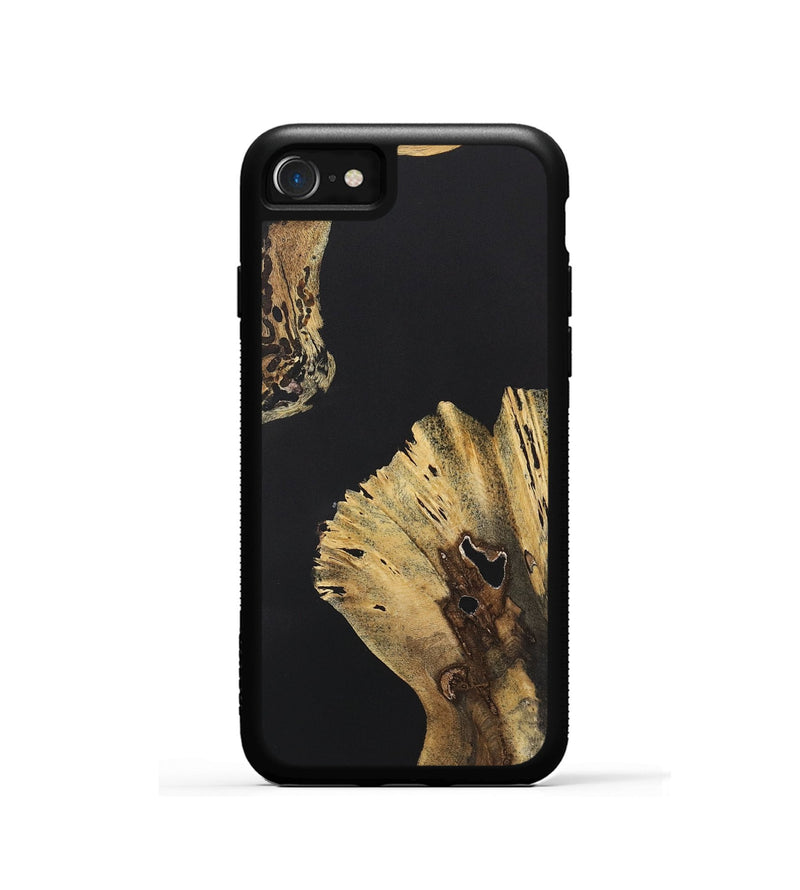 iPhone SE Wood+Resin Phone Case - Nyla (Pure Black, 722405)