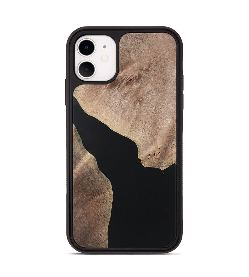 iPhone 11 Wood+Resin Phone Case - Kadence (Pure Black, 722406)