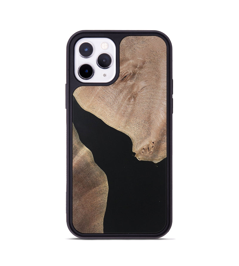 iPhone 11 Pro Wood+Resin Phone Case - Kadence (Pure Black, 722406)